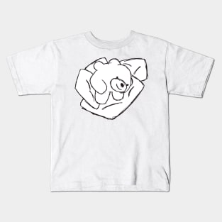 Smiley Bear's Pillow Nest Kids T-Shirt